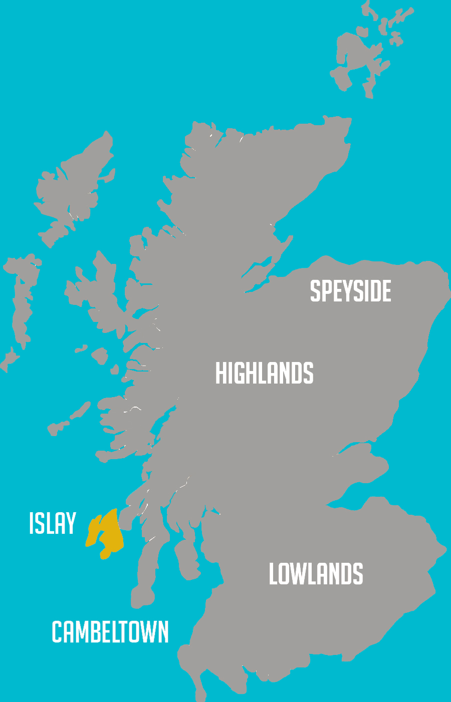 Zonas whisky escocés: Islay