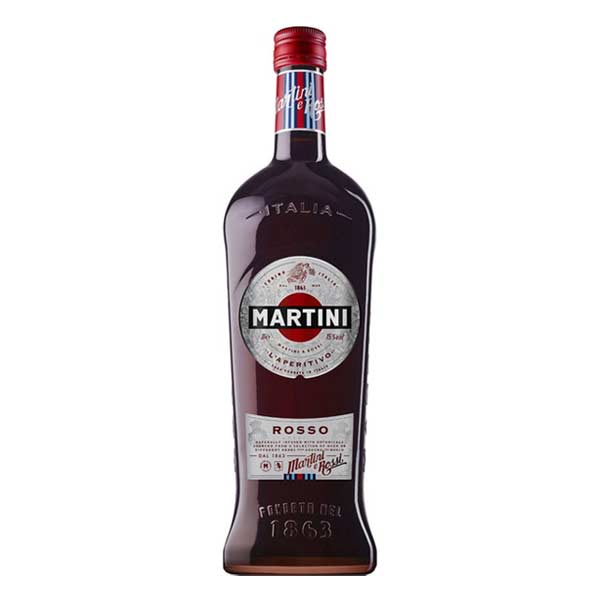 botella de vermut martini rosso
